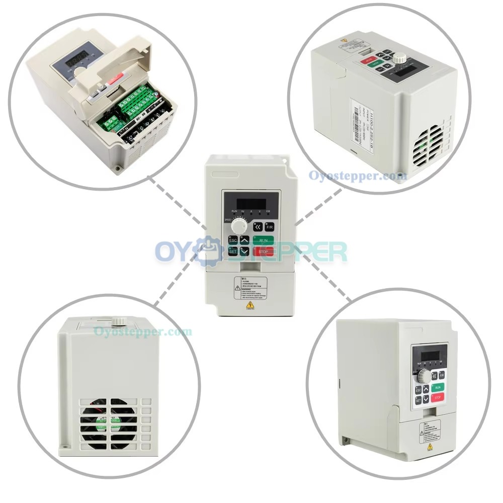 1.5KW CNC Air Cooled Spindle Motor with VFD Inverter Kit 24000RPM ER11 Collet for CNC Machine